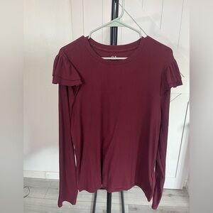 GAP long sleeve ribbed shirt